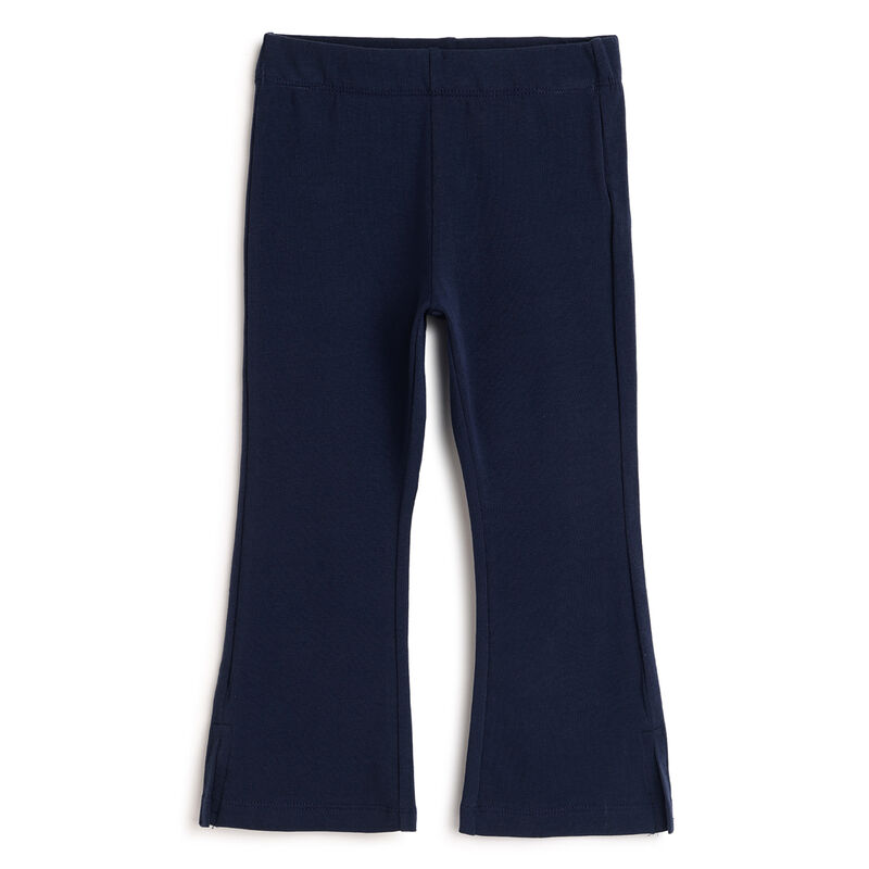 Girls Dark Blue Solid Trouser image number 0